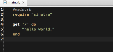 Ruby syntax highlight