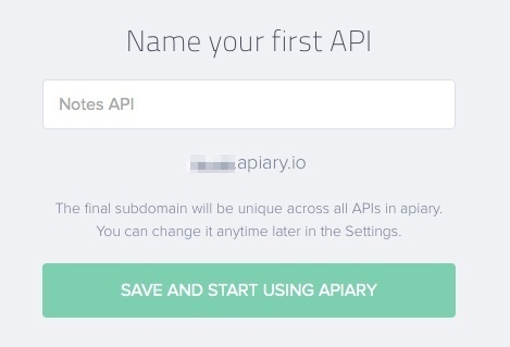first API